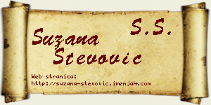Suzana Stevović vizit kartica